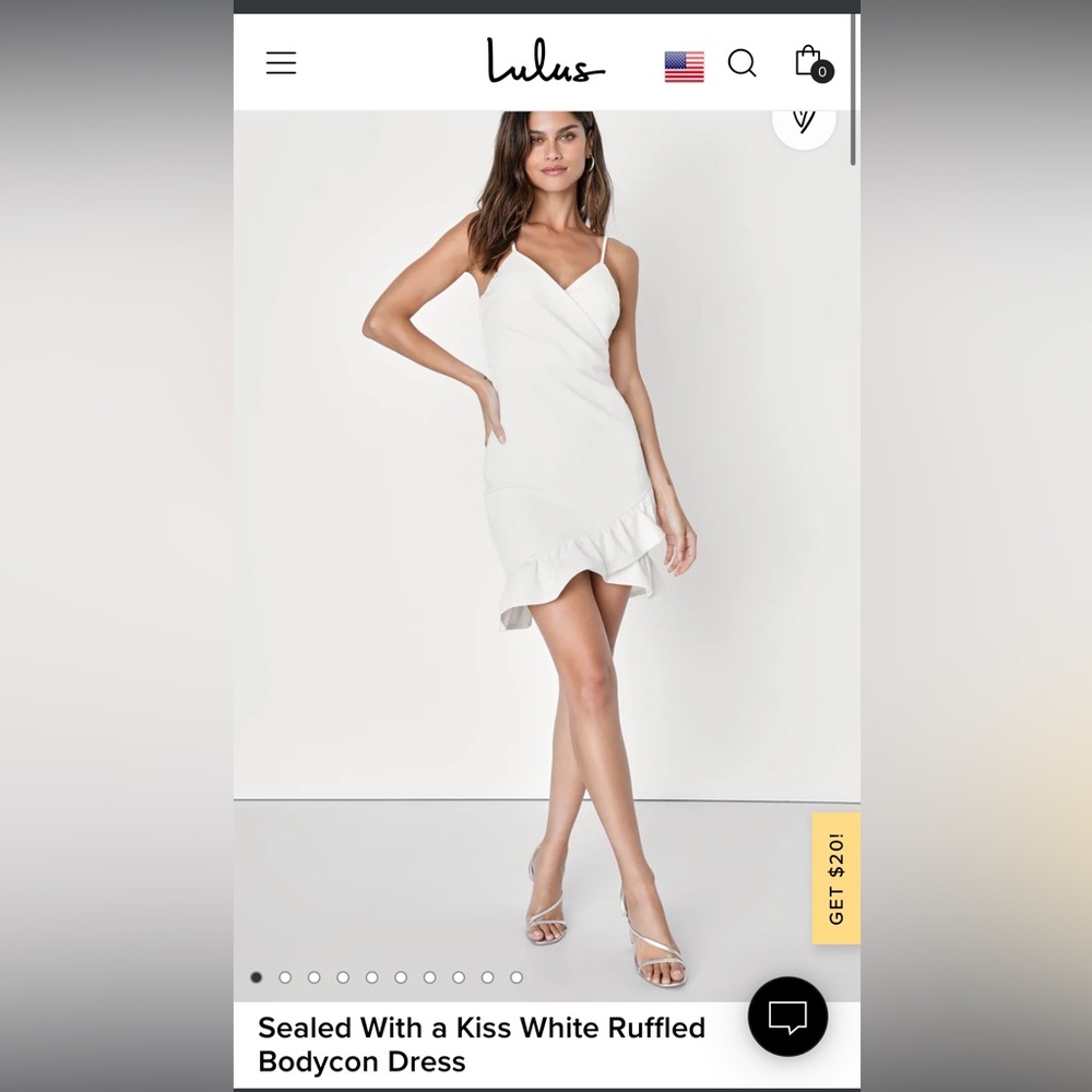 Lulus Sealed With a Kiss White Ruffled Bodycon Dress, bridal